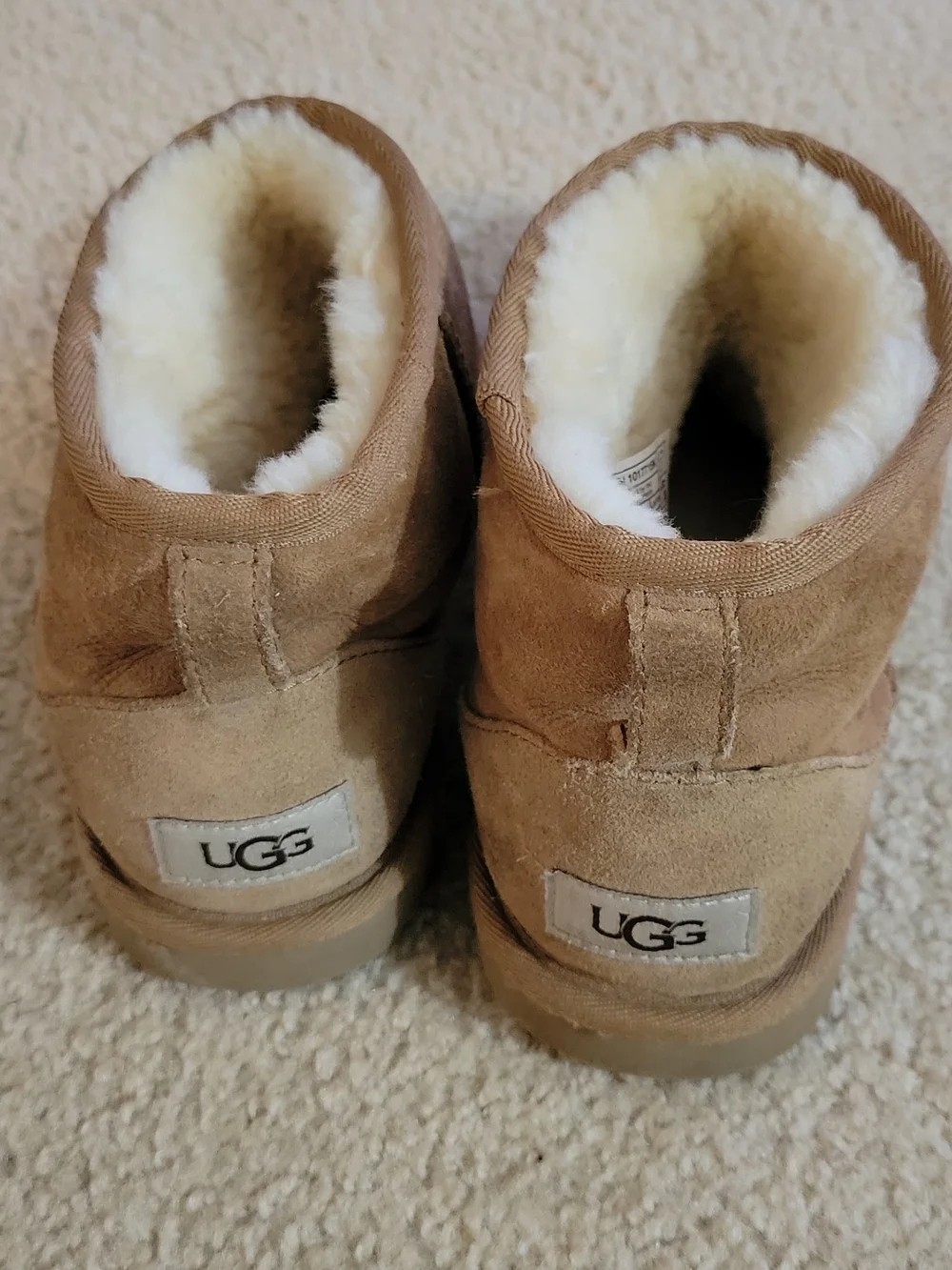 UGG Kids Chestnut Suede Shearling Lined Boots